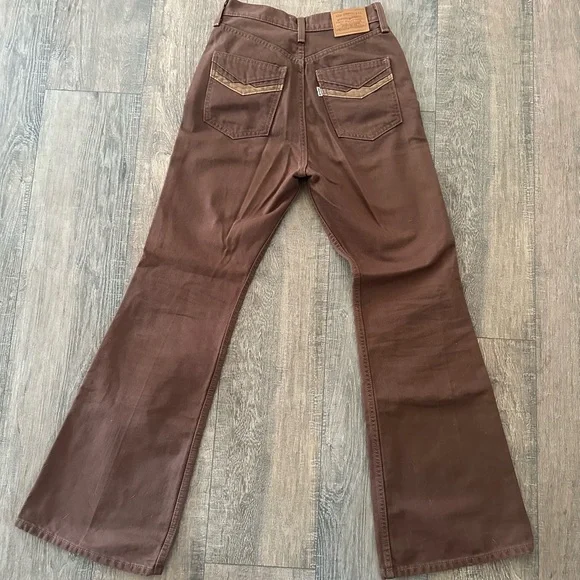 70'S MOVIN’ ON HIGH RISE FLARE JEANS - Picture 4 of 5